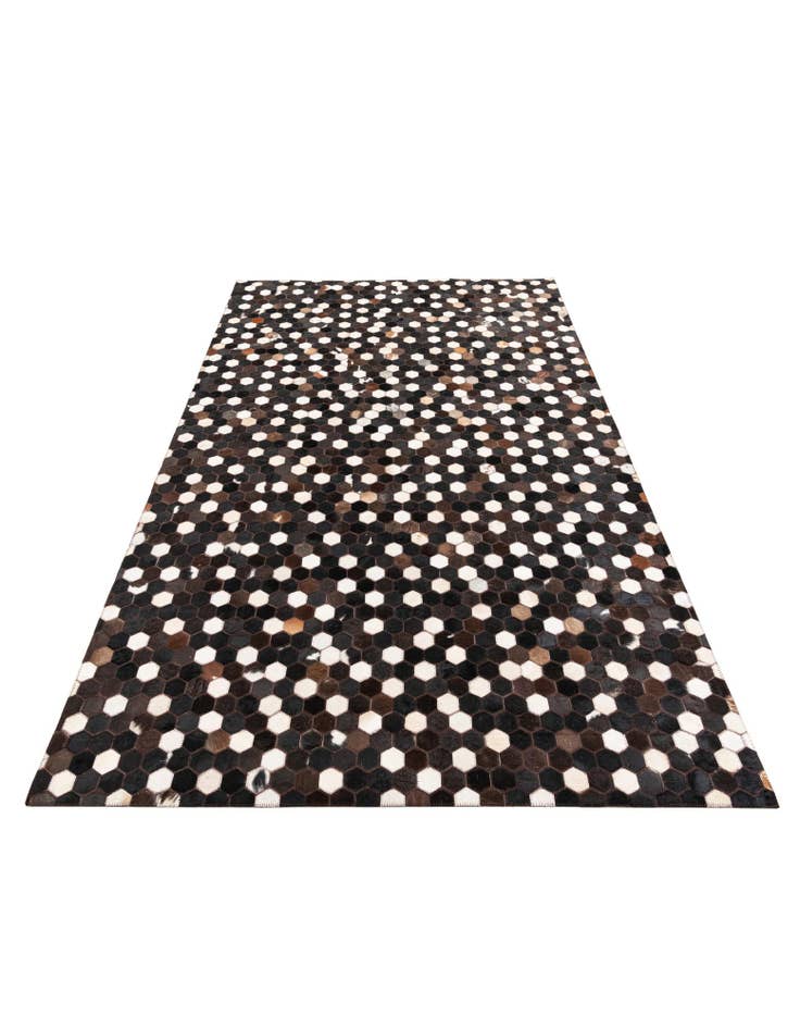 Detail image of 5' 1 x 8' 1 Cowhide Leather Rug