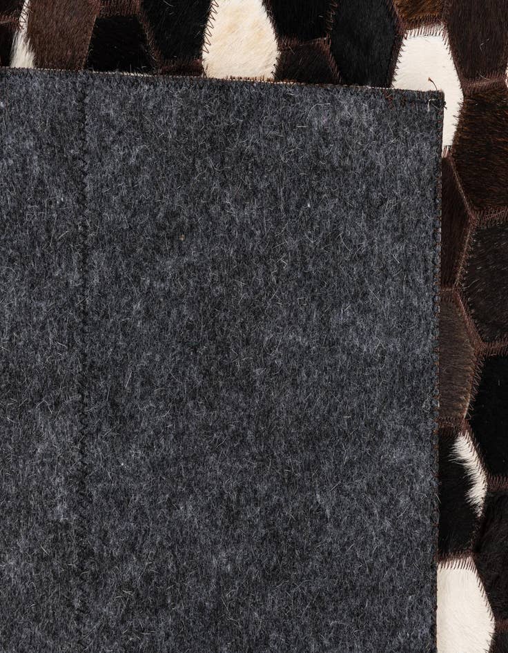 Detail image of 5' 1 x 8' 1 Cowhide Leather Rug