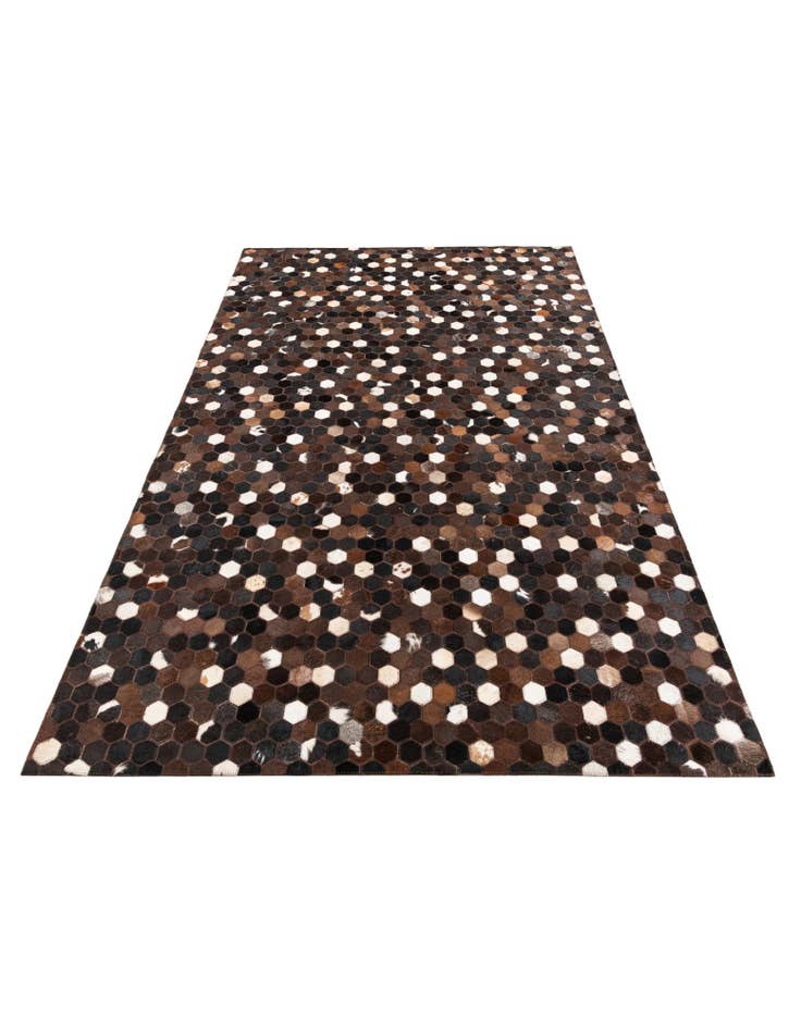 Detail image of 5' 1 x 8' 1 Cowhide Leather Rug