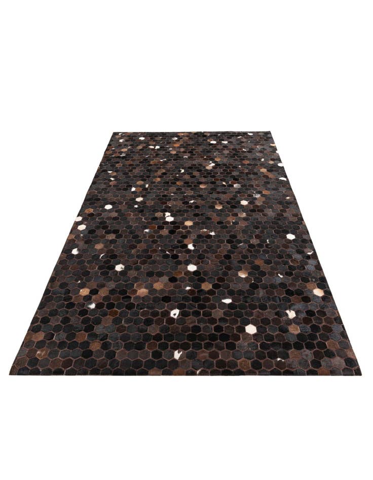 Detail image of 5' x 7' 8 Cowhide Leather Rug