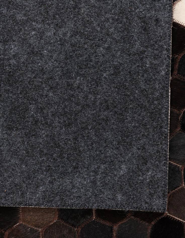 Detail image of 5' x 7' 8 Cowhide Leather Rug