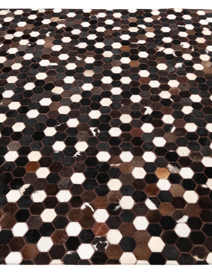 Detail image of 5' x 8' Cowhide Leather Rug