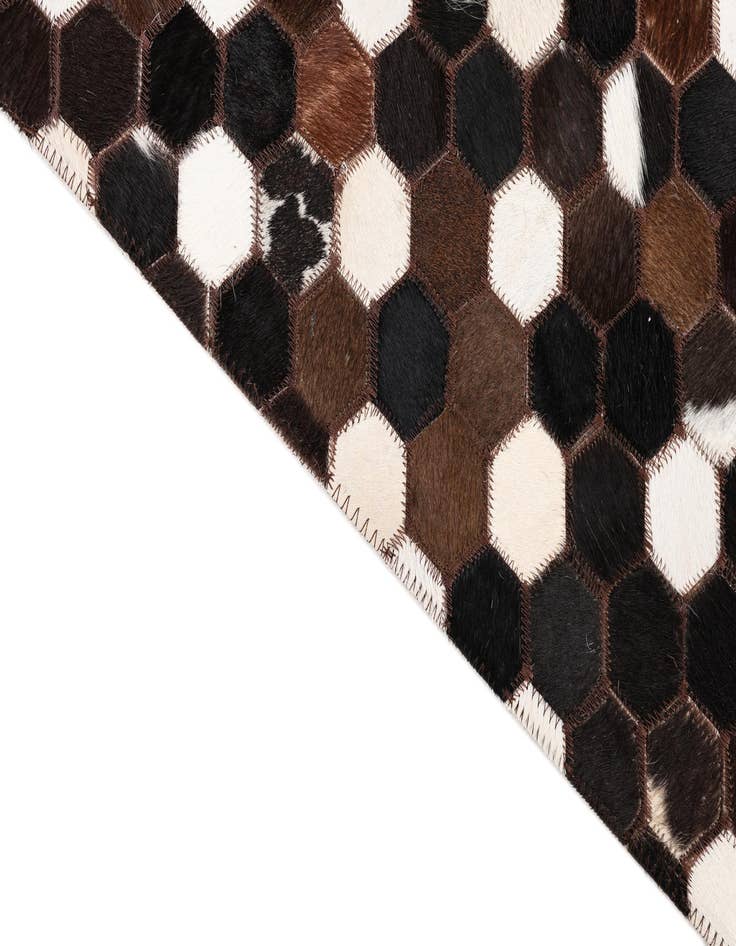 Detail image of 5' x 8' Cowhide Leather Rug