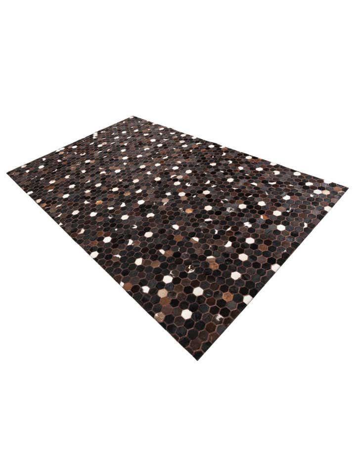 5' 1 x 8' 2 Cowhide Leather Rug