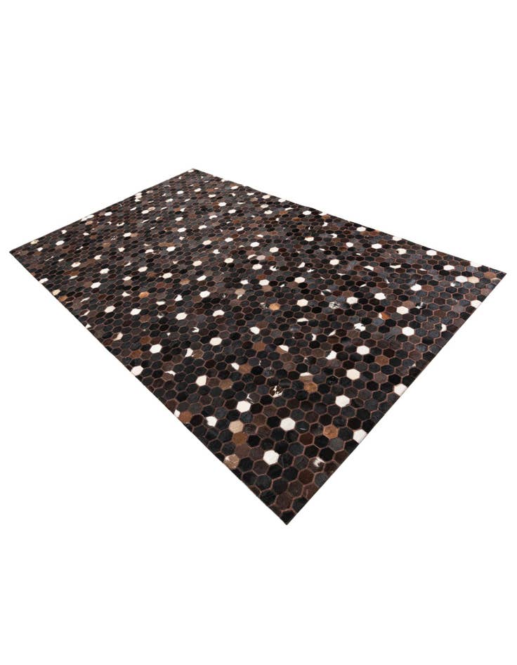 Detail image of 5' 1 x 8' 2 Cowhide Leather Rug