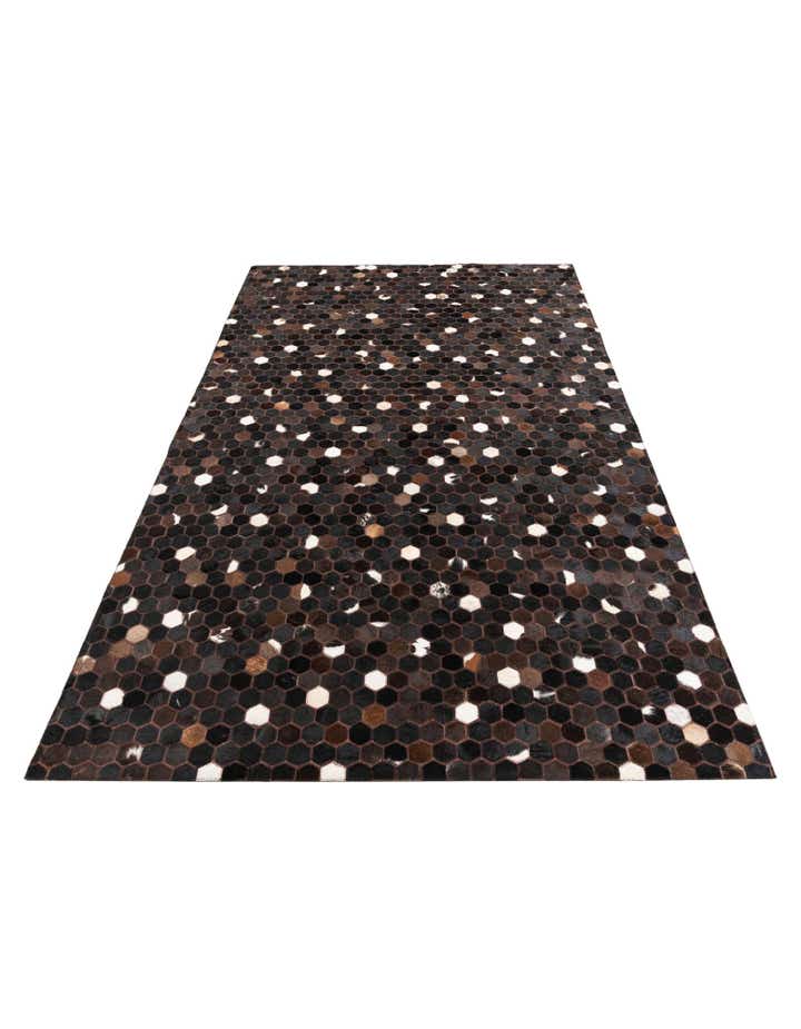 5' 1 x 8' 2 Cowhide Leather Rug