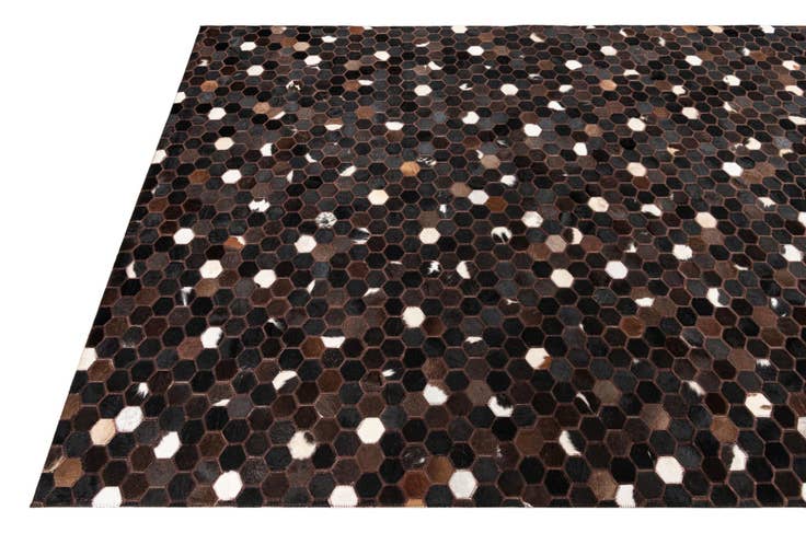 Detail image of 5' 1 x 8' 2 Cowhide Leather Rug