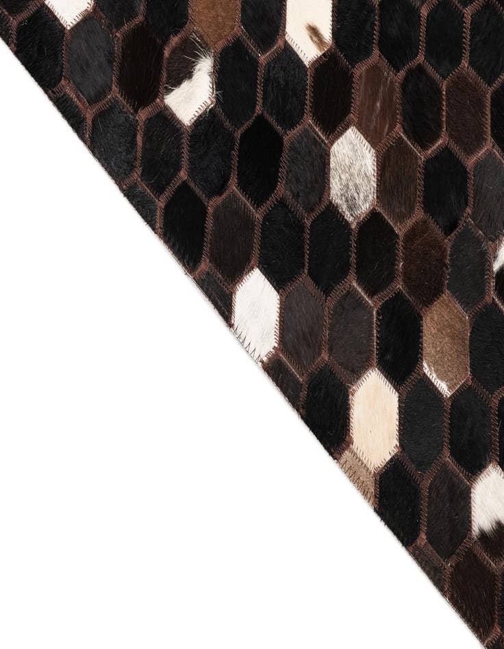 Detail image of 5' 1 x 8' 2 Cowhide Leather Rug