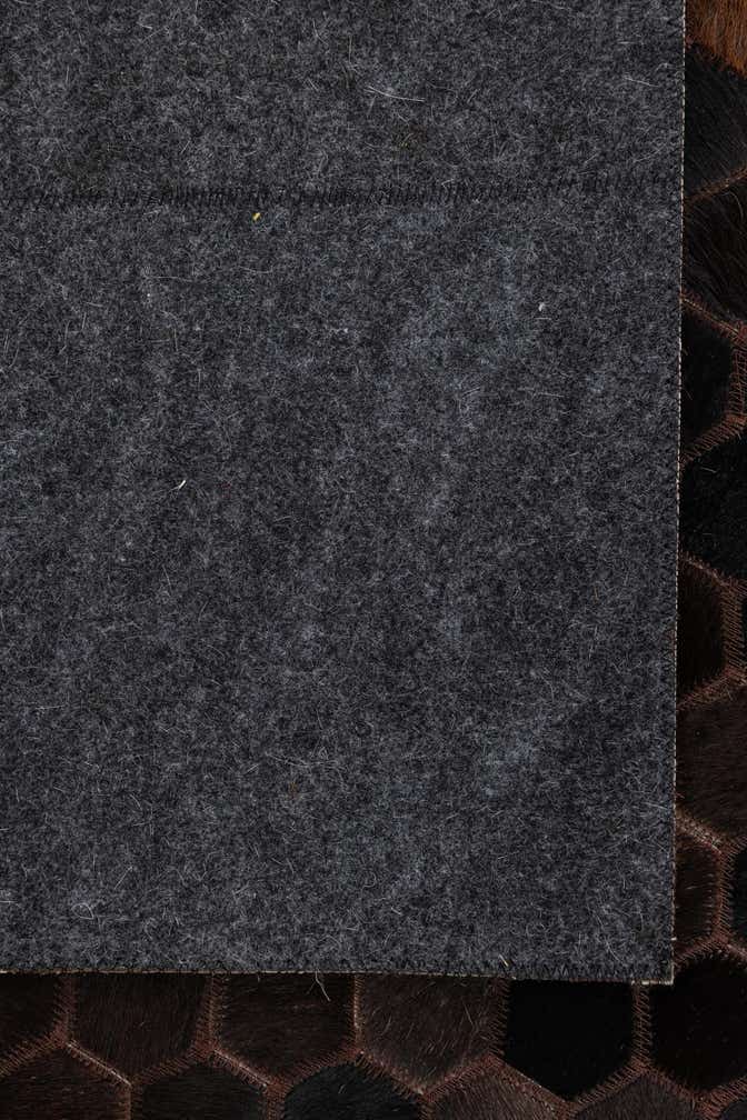 5' 1 x 8' 2 Cowhide Leather Rug