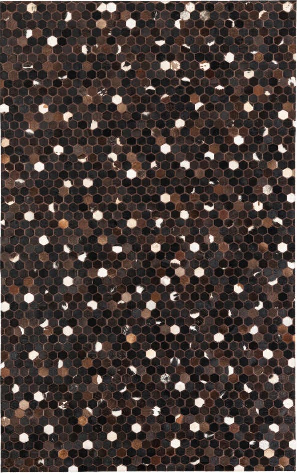 Detail image of 5' 1 x 8' 2 Cowhide Leather Rug