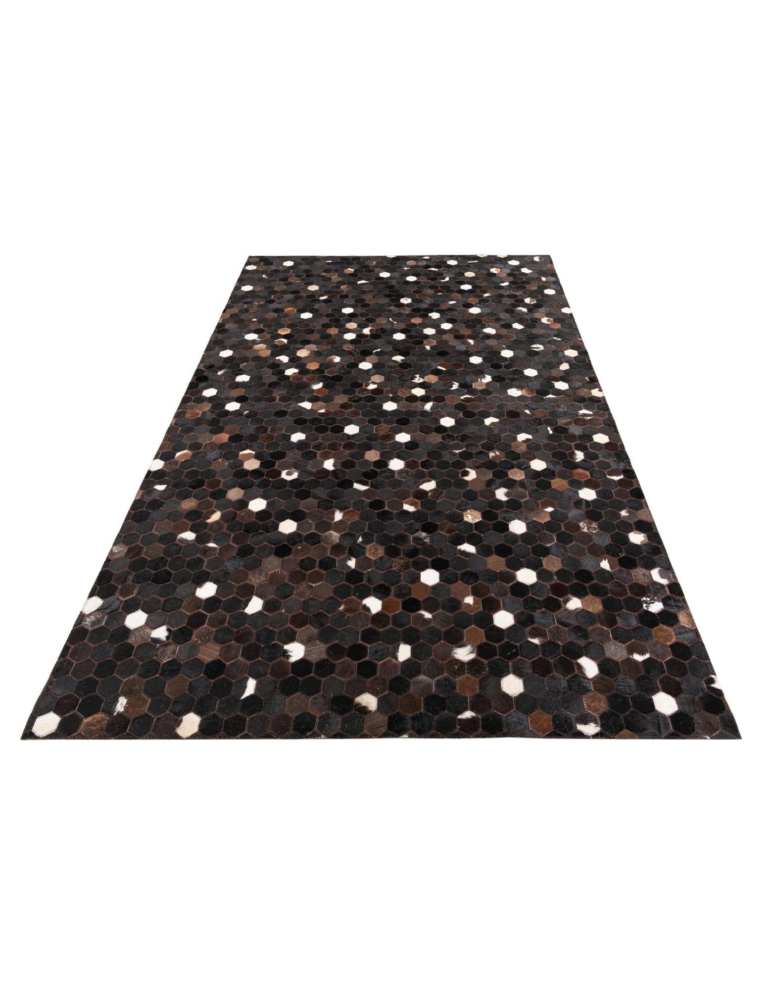 5' x 8' Cowhide Leather Rug