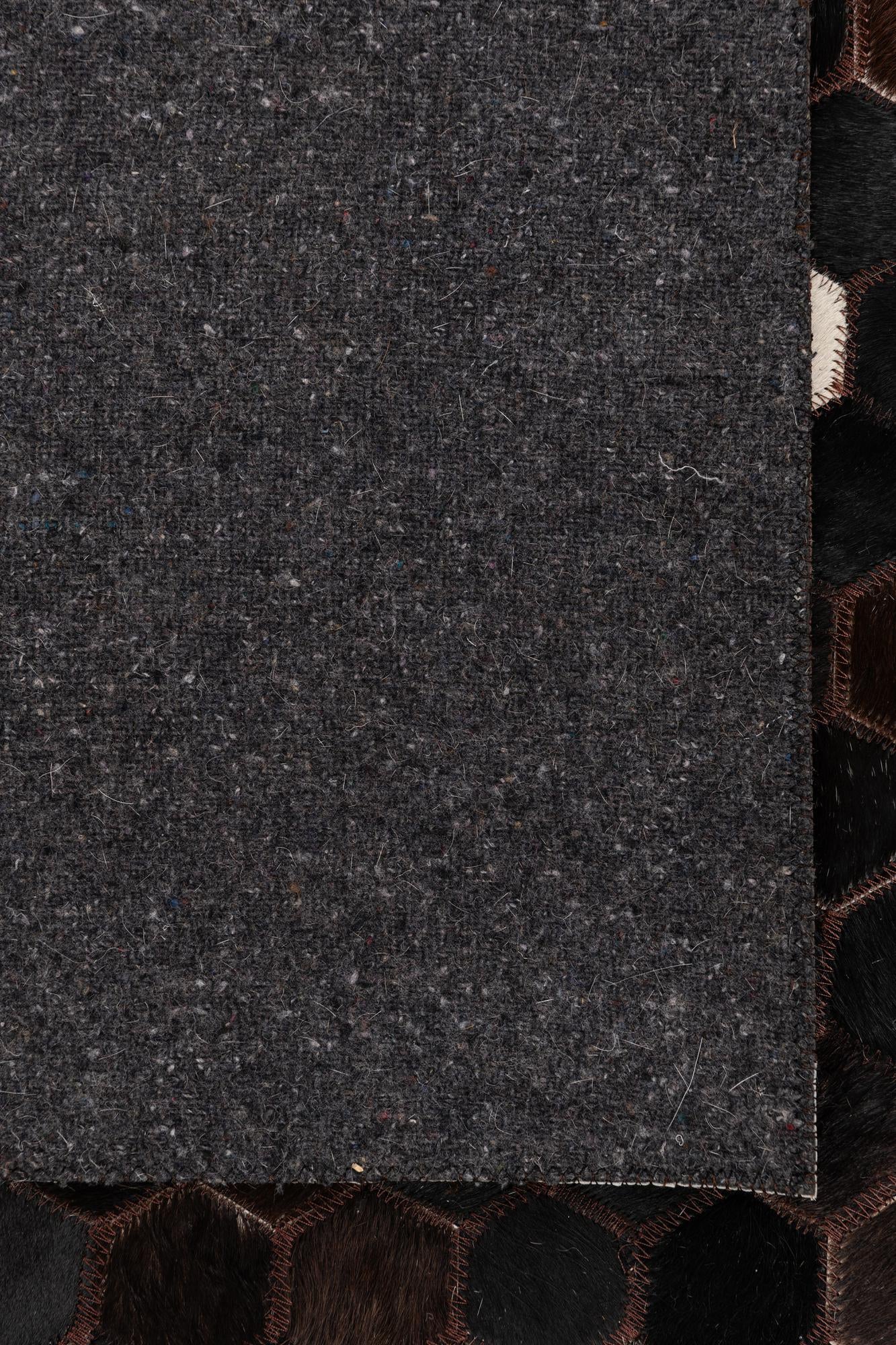 5' x 8' Cowhide Leather Rug