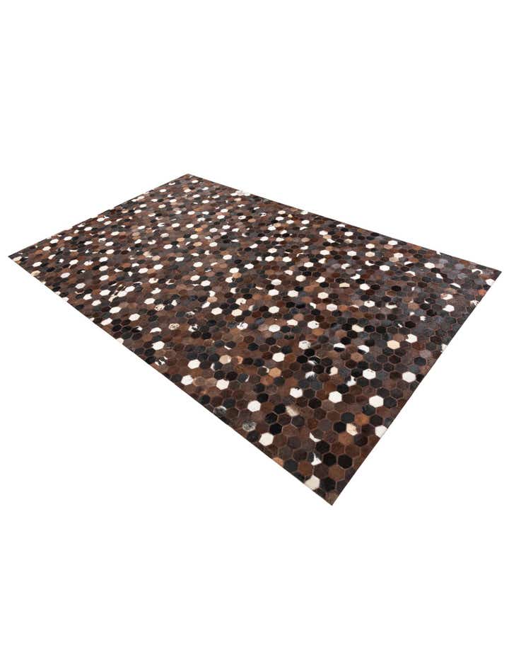 5' x 8' Cowhide Leather Rug