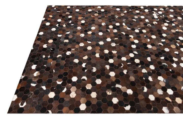 5' x 8' Cowhide Leather Rug