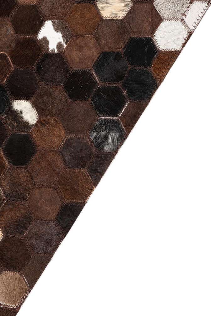 5' x 8' Cowhide Leather Rug