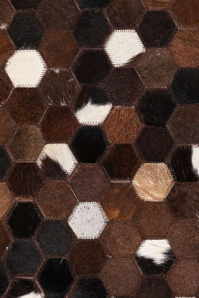 5' x 8' Cowhide Leather Rug