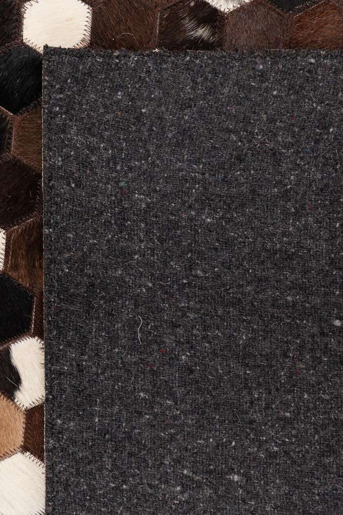 5' x 8' Cowhide Leather Rug