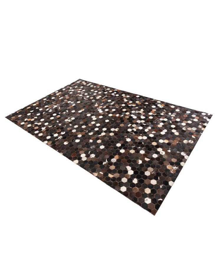 Detail image of 5' 1 x 8' Cowhide Leather Rug