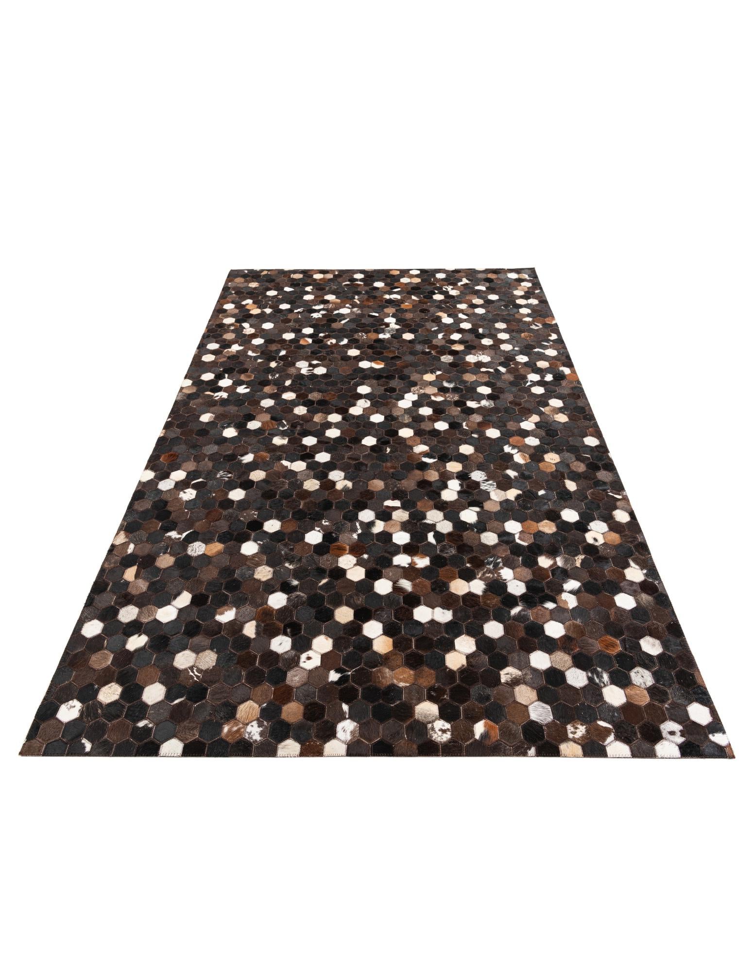 5' 1 x 8' Cowhide Leather Rug