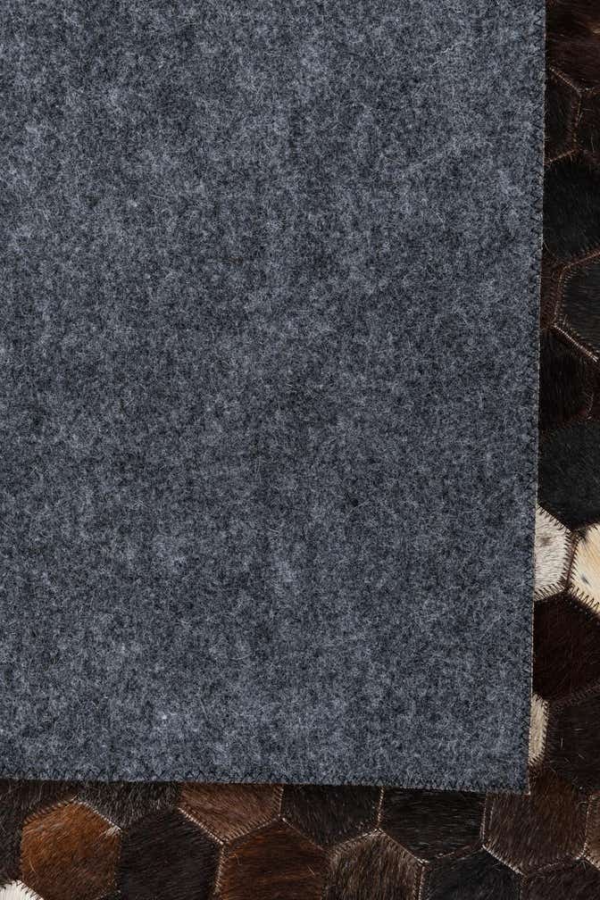 5' 1 x 8' Cowhide Leather Rug