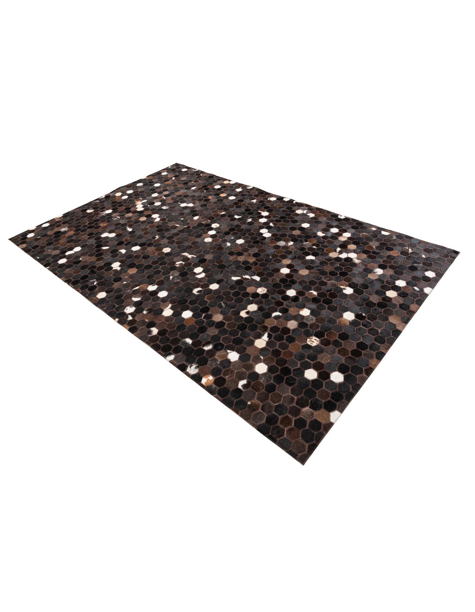 5' x 7' 10 Cowhide Leather Rug