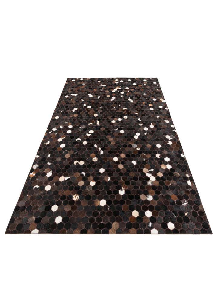 5' x 7' 10 Cowhide Leather Rug