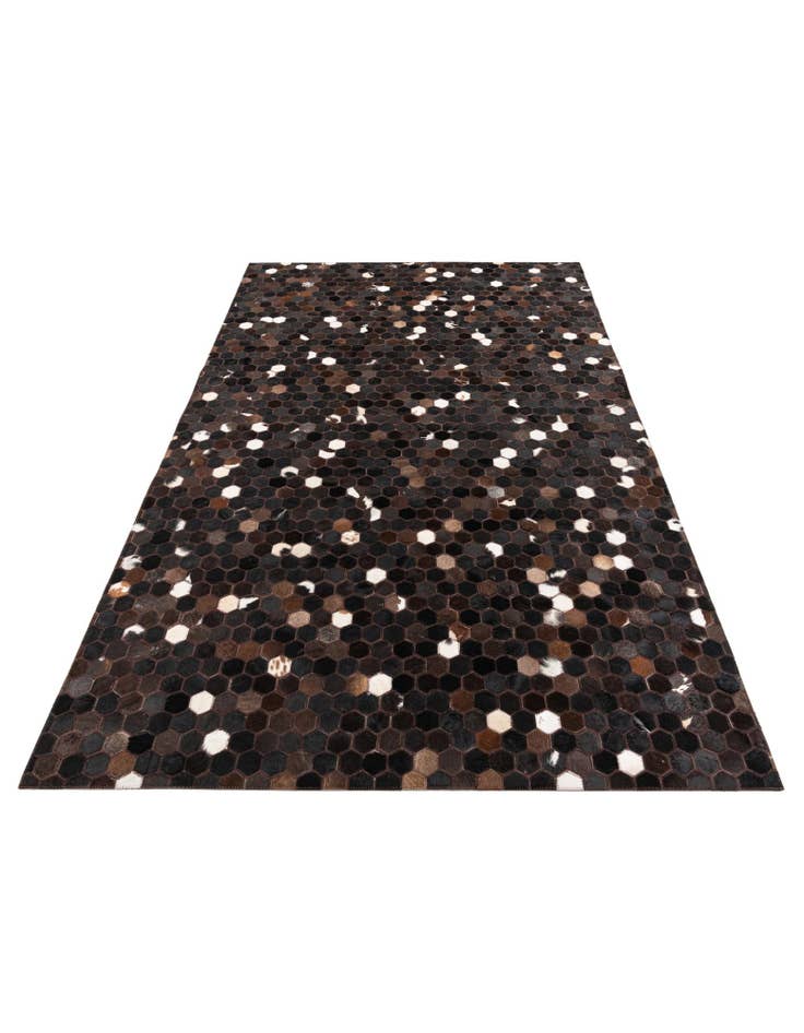 Detail image of 5' x 7' 10 Cowhide Leather Rug