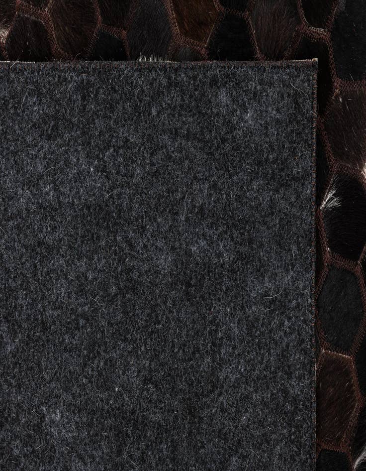 Detail image of 5' x 7' 10 Cowhide Leather Rug