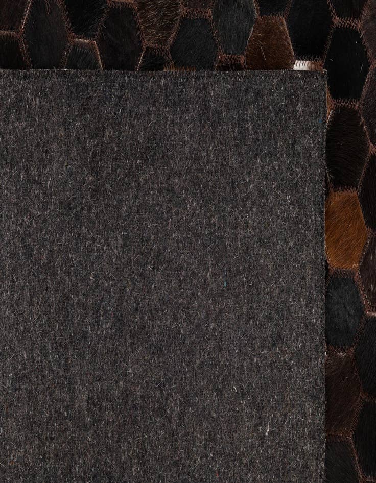 Detail image of 5' 1 x 8' 1 Cowhide Leather Rug