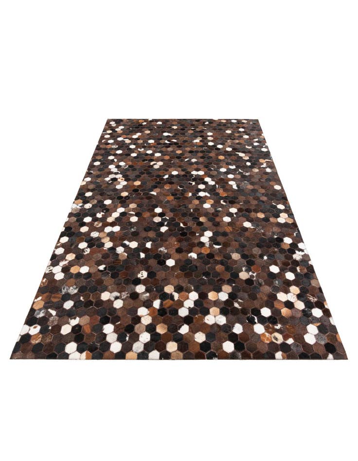 Detail image of 5' x 7' 8 Cowhide Leather Rug