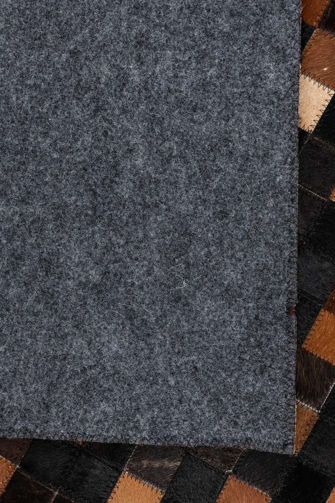5' 2 x 7' 9 Cowhide Leather Rug
