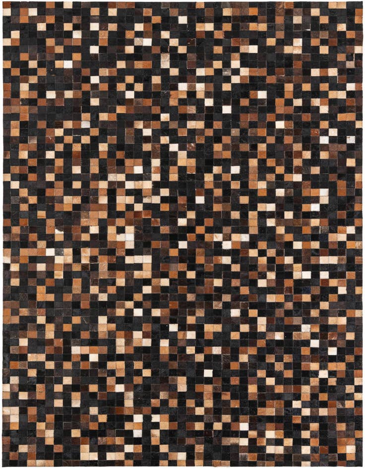 Detail image of 5' 2 x 7' 9 Cowhide Leather Rug