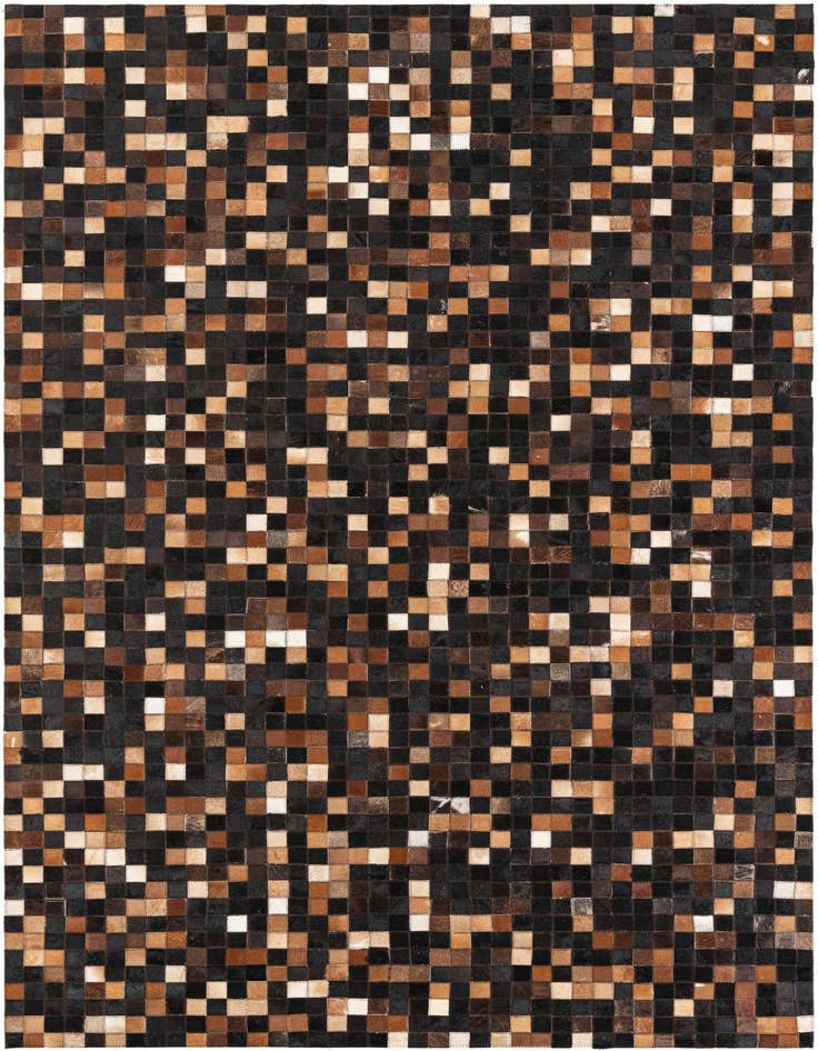Detail image of 5' 1 x 7' 10 Cowhide Leather Rug