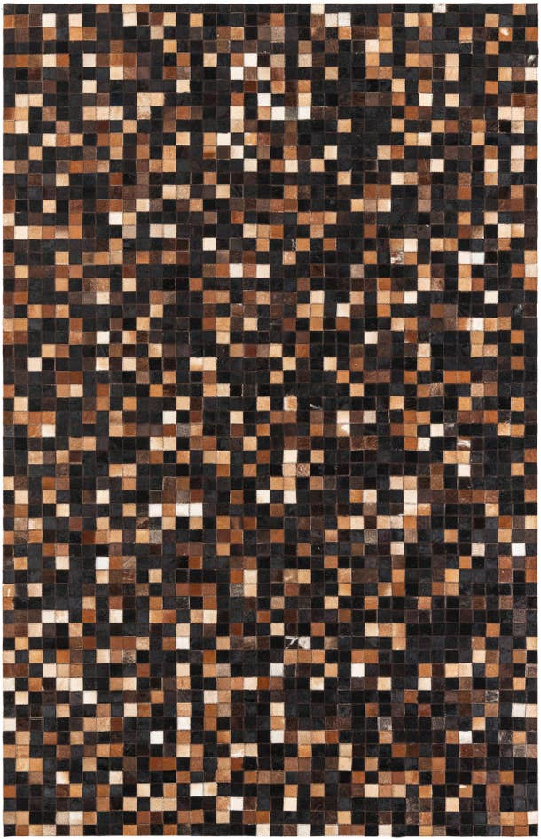 Detail image of 5' 1 x 7' 10 Cowhide Leather Rug