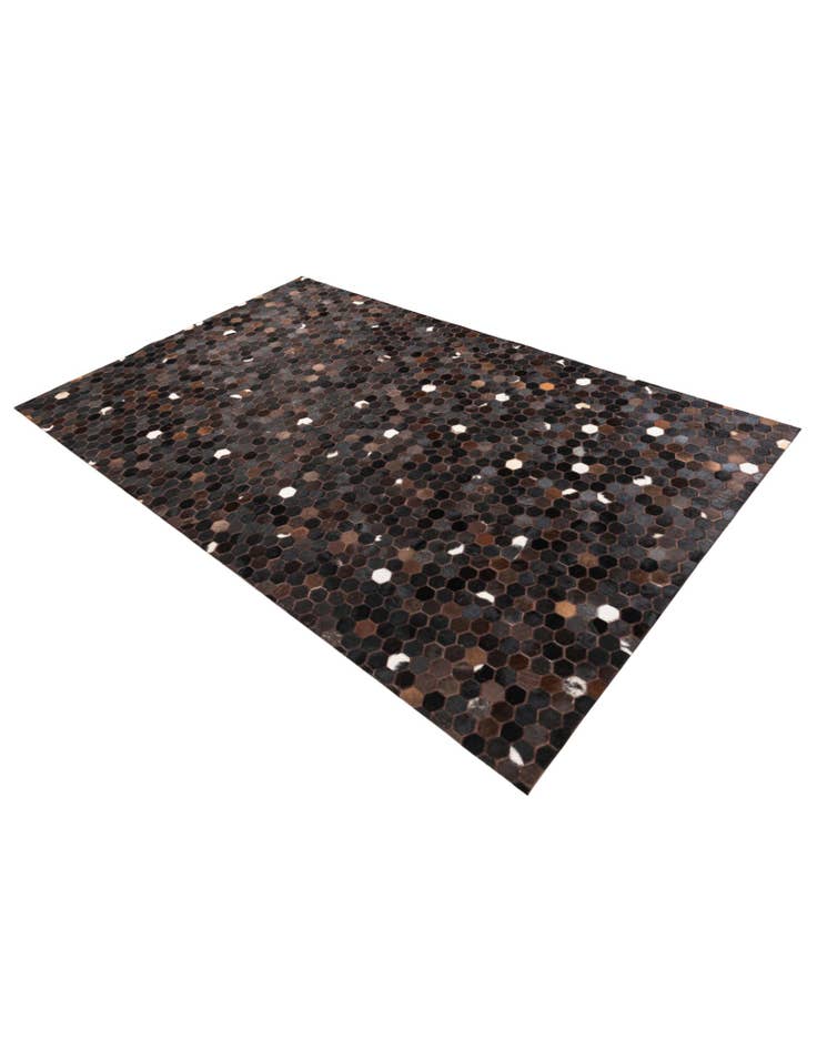 Detail image of 5' 1 x 8' Cowhide Leather Rug
