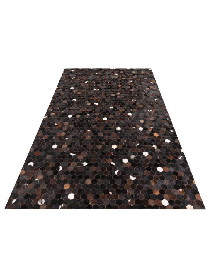 5' 1 x 8' Cowhide Leather Rug