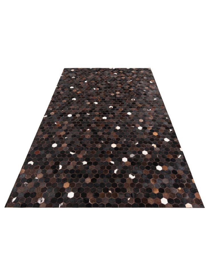 Detail image of 5' 1 x 8' Cowhide Leather Rug