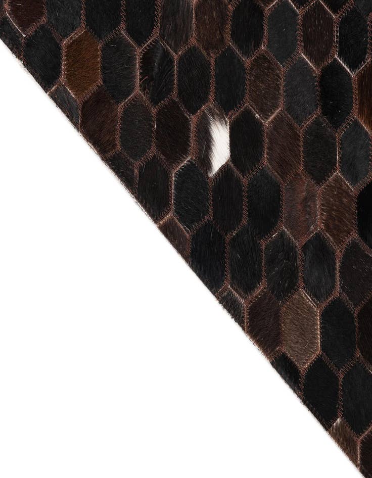 Detail image of 5' 1 x 8' Cowhide Leather Rug