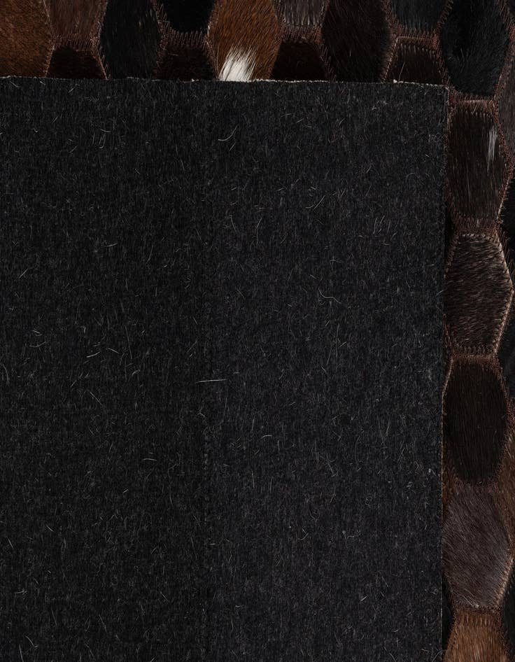 Detail image of 5' 1 x 8' Cowhide Leather Rug