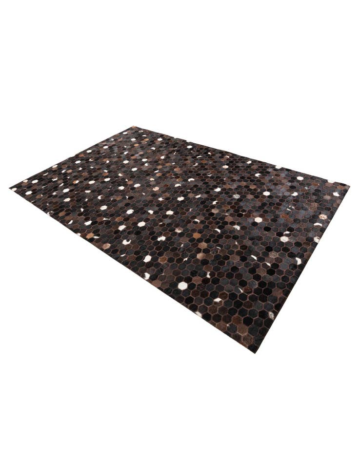 Detail image of 5' 1 x 8' Cowhide Leather Rug