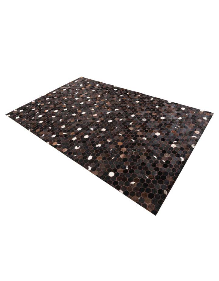 5' 1 x 8' Cowhide Leather Rug