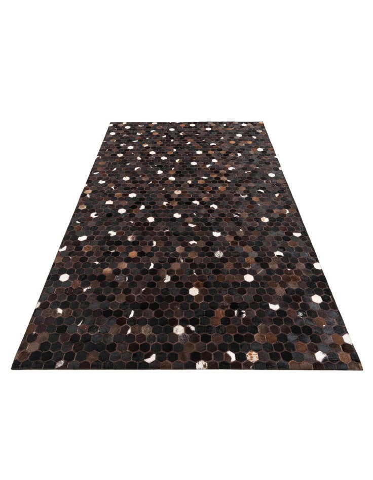 Detail image of 5' 1 x 8' Cowhide Leather Rug