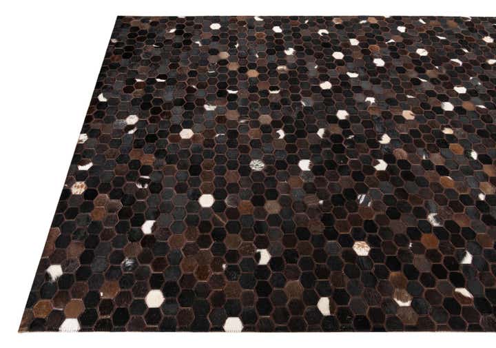 5' 1 x 8' Cowhide Leather Rug