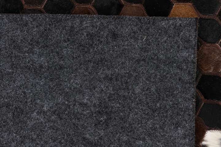 5' 1 x 8' Cowhide Leather Rug