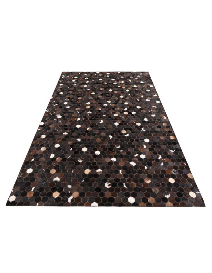 Detail image of 5' x 7' 10 Cowhide Leather Rug