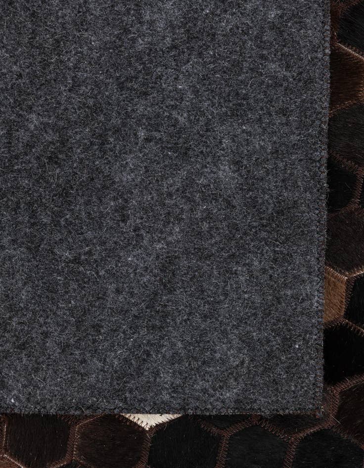 Detail image of 5' x 7' 10 Cowhide Leather Rug