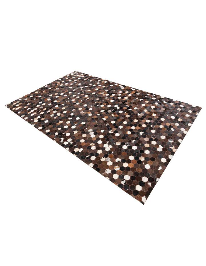 5' x 8' Cowhide Leather Rug