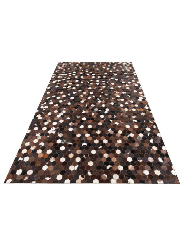 5' x 8' Cowhide Leather Rug