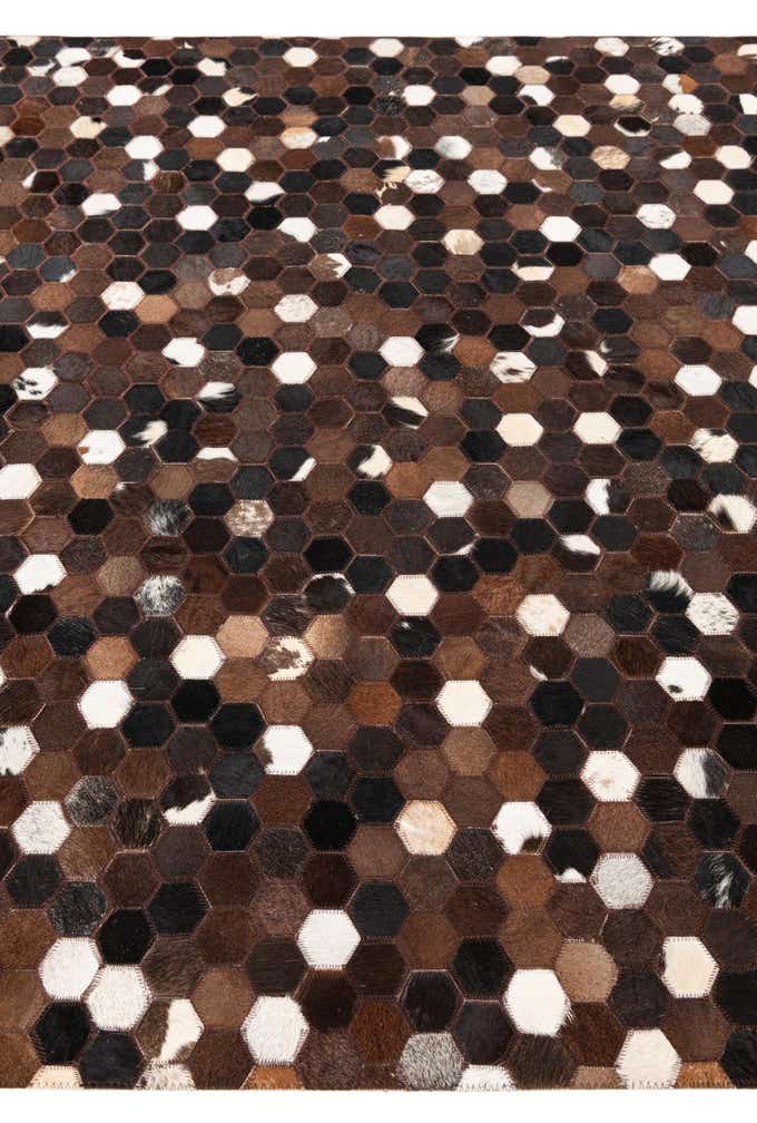 5' x 8' Cowhide Leather Rug