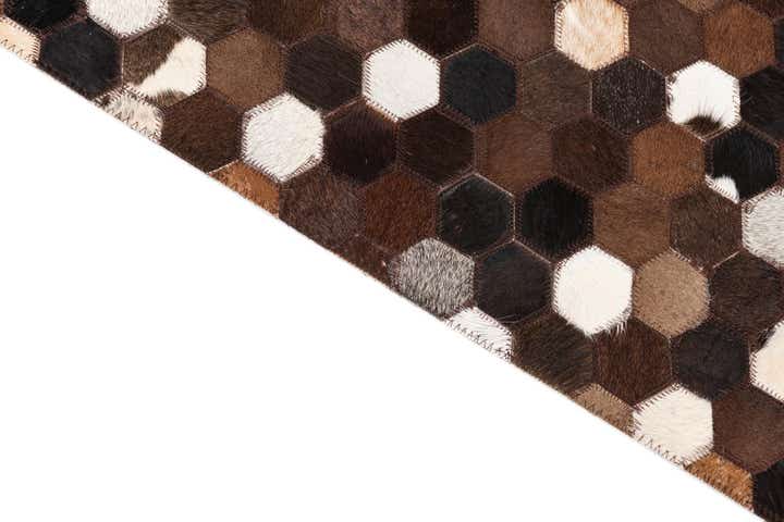 5' x 8' Cowhide Leather Rug
